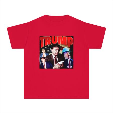 Trump Collage Graphic Youth Midweight Tee (Youth XS to XL)